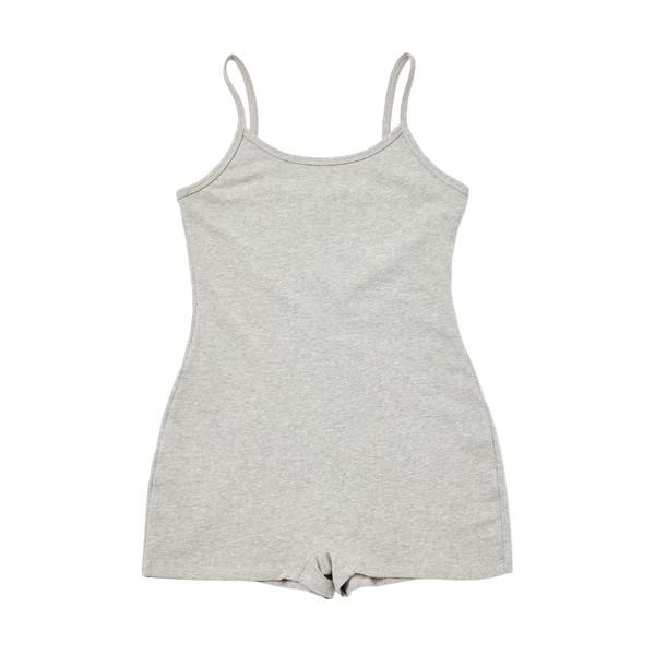 Layover Romper(Melange Gray)