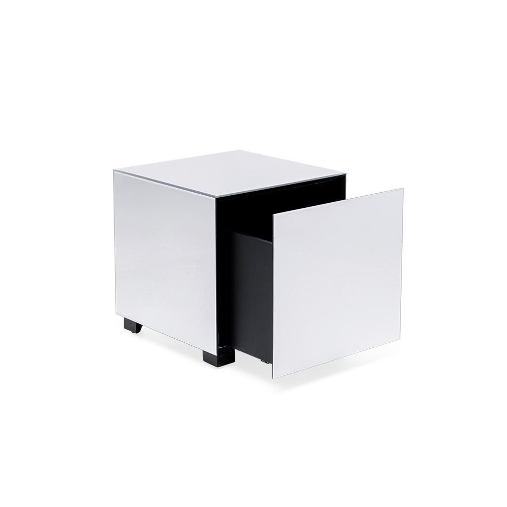 Side Table Luxy Mirror Drawer 45x45cm