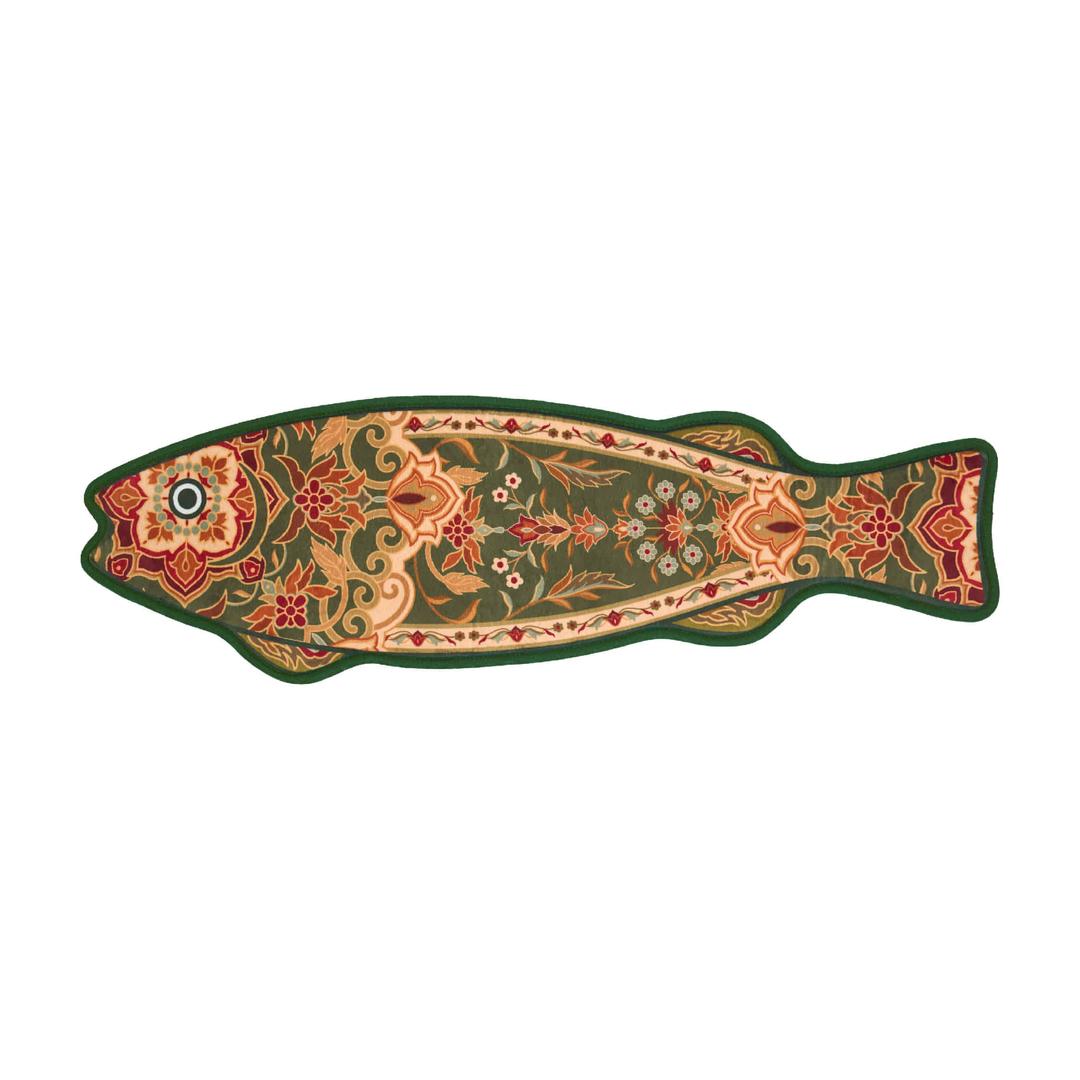Lucky Persian Ornament Rug Green