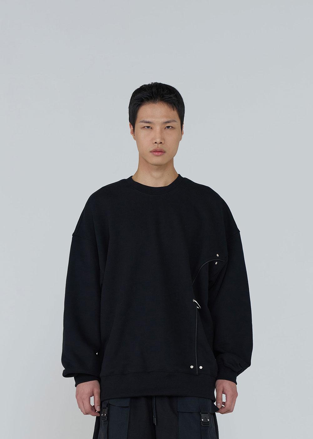 piping sweatshirt_black