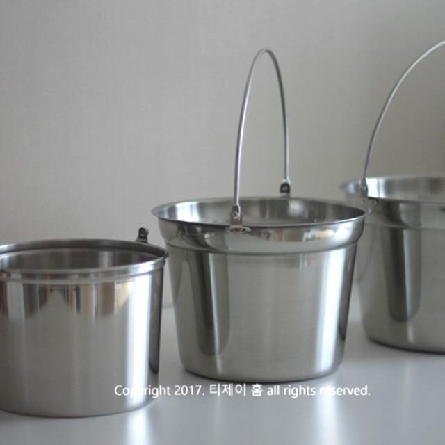 스텐 양동이 바스켓  / 3size