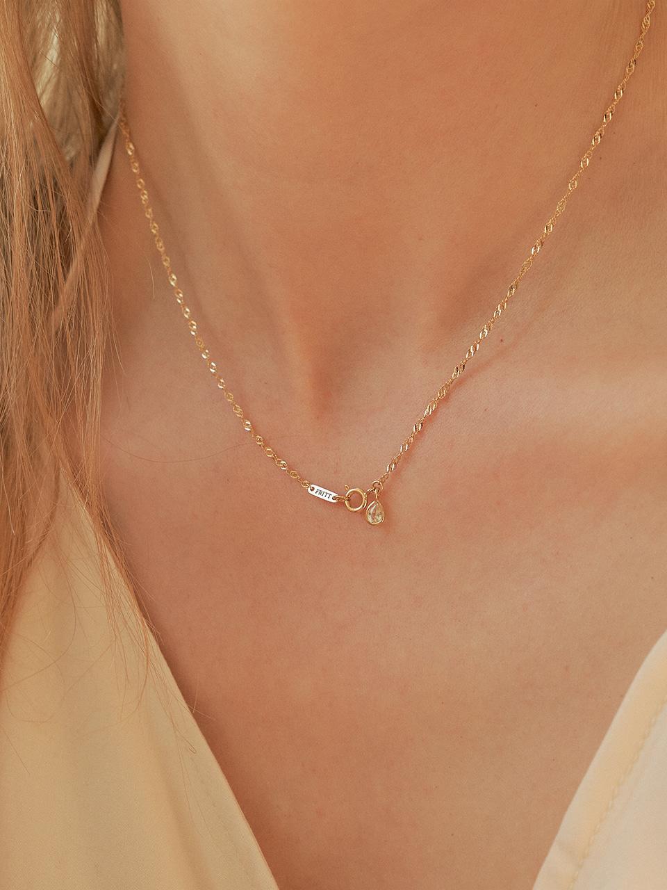 Fairy Sapphire Pure Stick Necklace