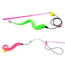 힐링타임 띵겨띵겨 플레이 스네이크 고양이 낚시대 NH-0107