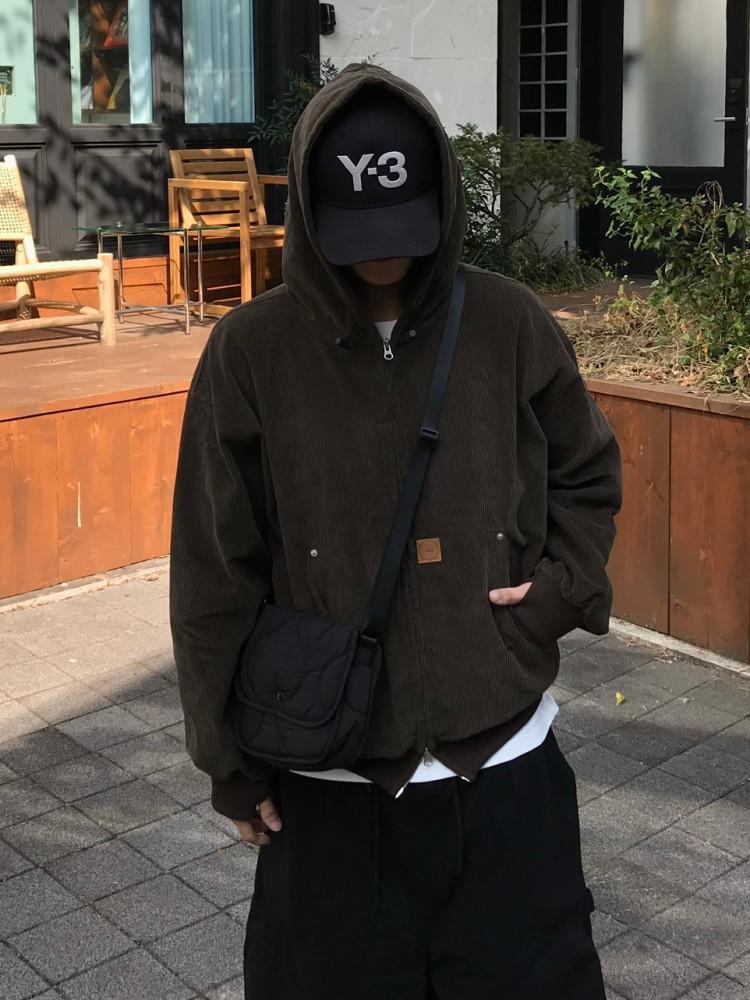 코듀로이 워머 패치 워크자켓 2C
