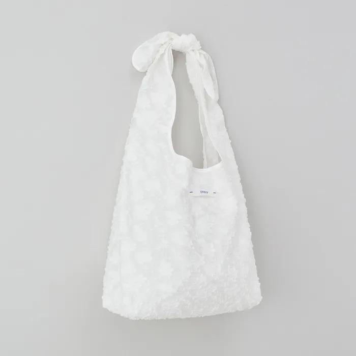 [17차] Flower Embroidered Bag_White