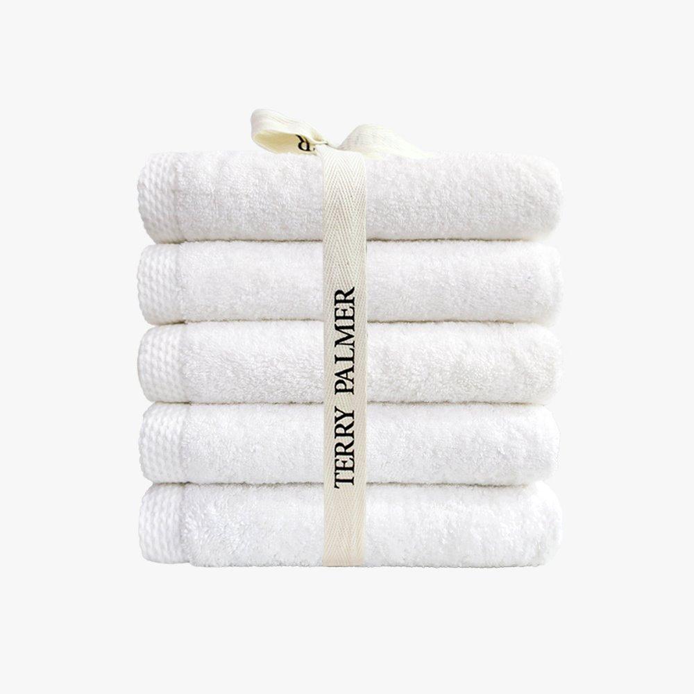 테리파머 고중량 무형광 호텔타월 200g 10장_화이트