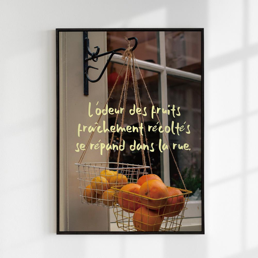 과일포스터 빈티지 유럽감성 주방인테리어 포스터 액자 Fruit market