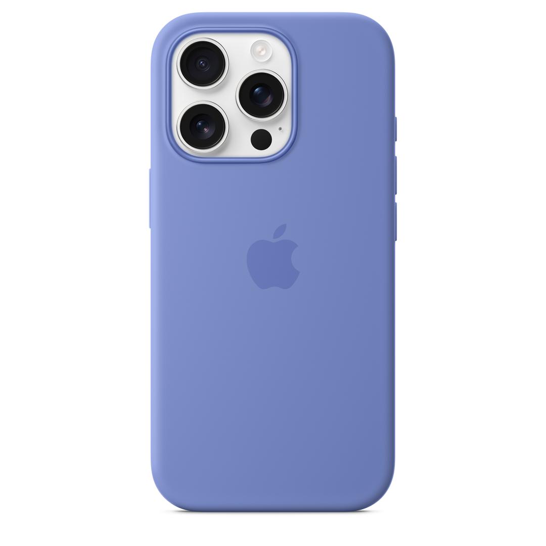 MagSafe형 iPhone 16 Pro 실리콘 케이스 – 페리윙클