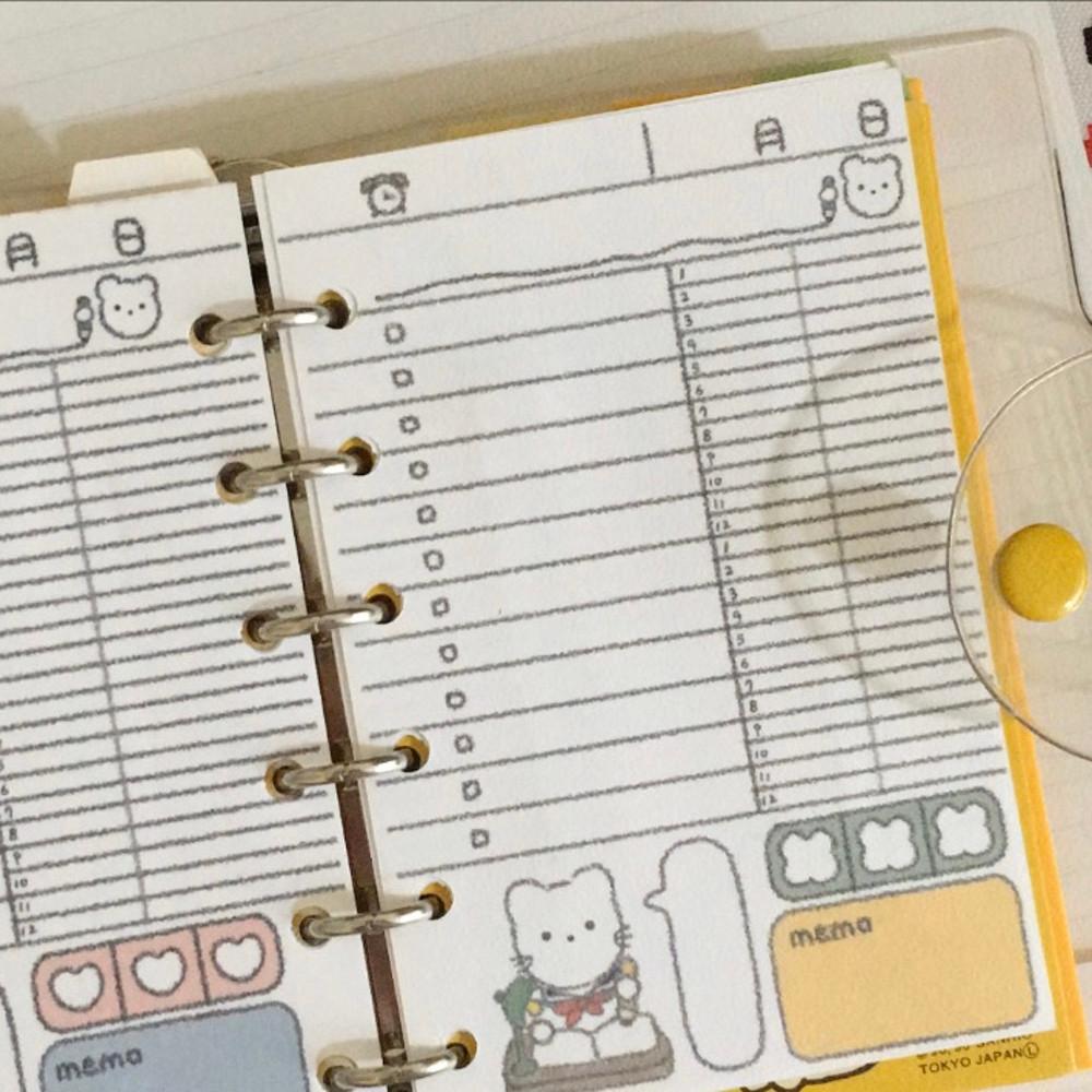 히나쿠우 A7 플래너 속지