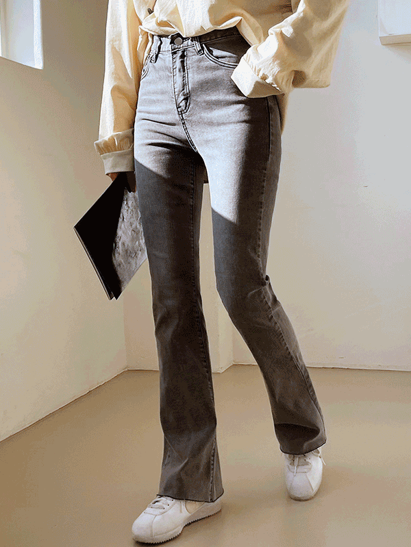 [빅사이즈] 특별해 롱부츠컷 흑청 데님