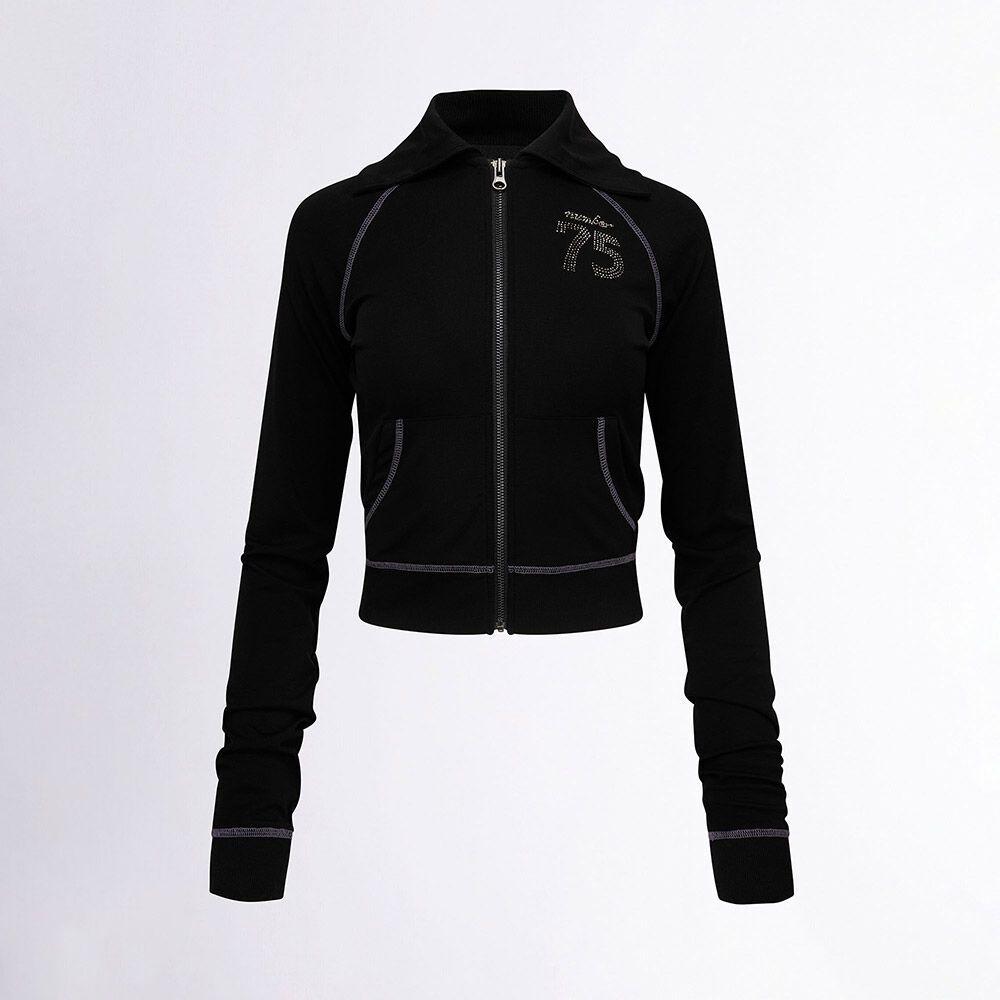 [Sculptor X Ed Hardy] Jersey Track Zip-Up Black