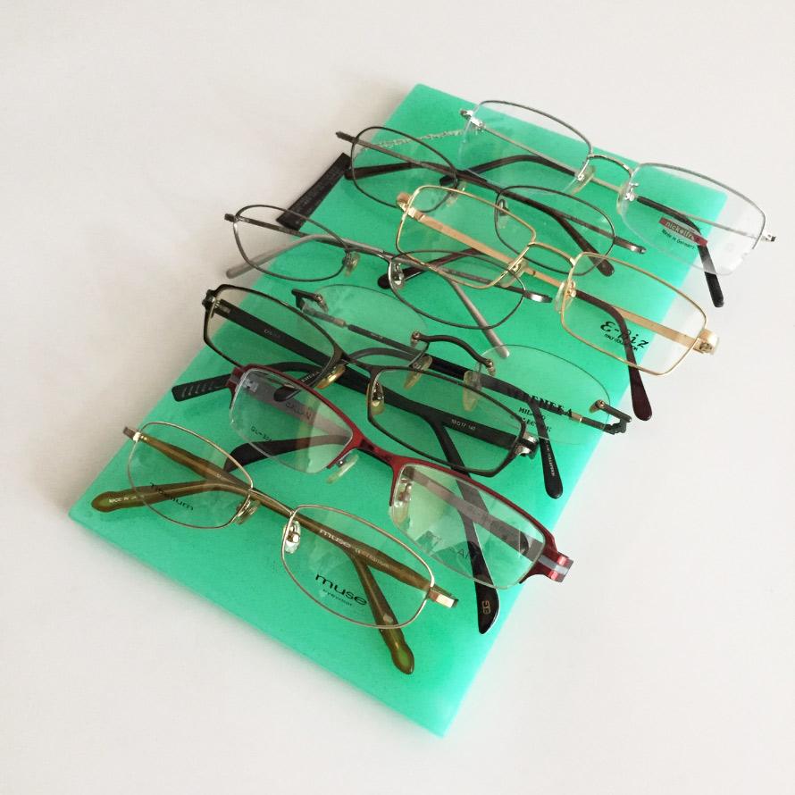 #3 rimless & half detail vintage glasses