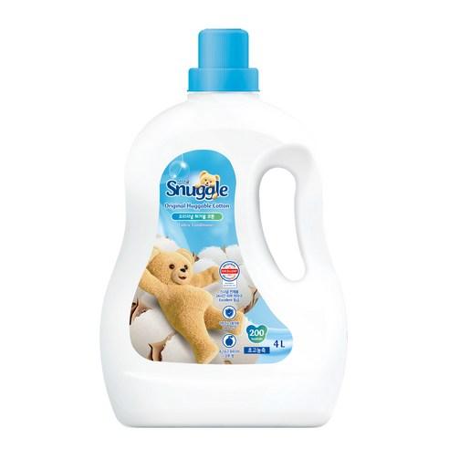 스너글 초고농축 섬유유연제 오리지널 허거블 코튼 본품, 4L, 1개 - 액체섬유유연제 | 쿠팡