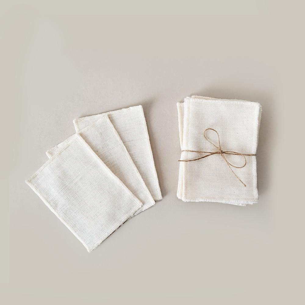 세탁되어 바로 사용하는 2겹 3겹 소창화장솜