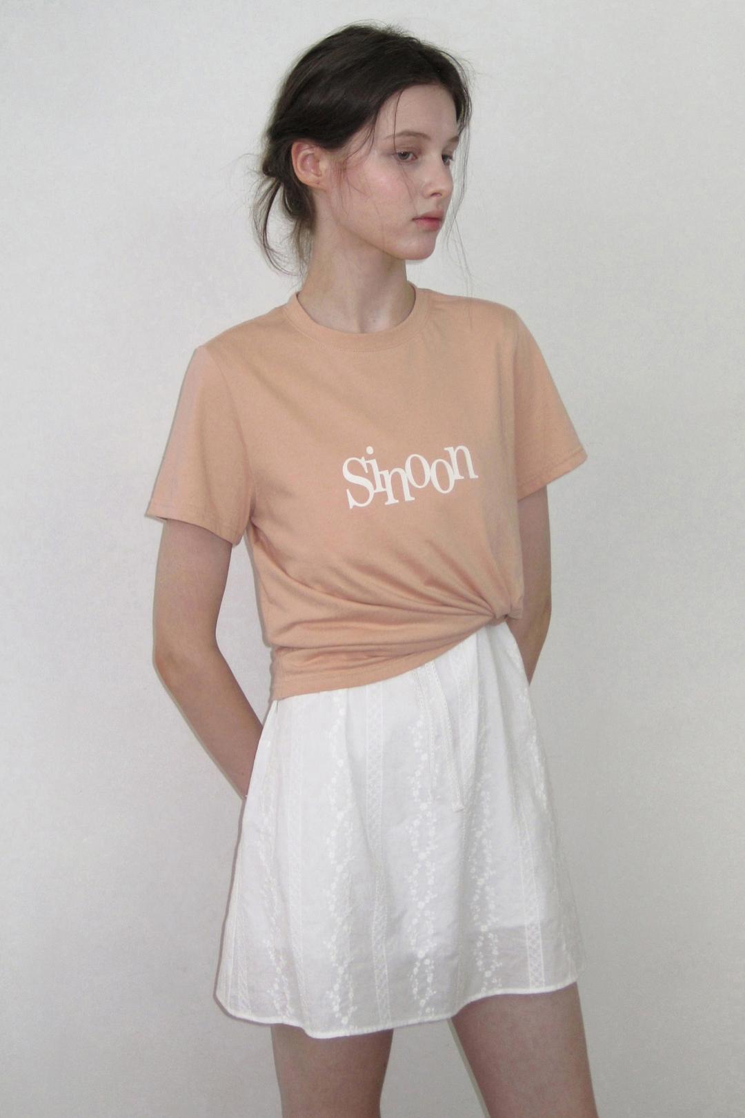 Sinoon Signature Logo T-Shirts (Apricot)