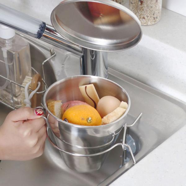 스테인레스  미니 음식물 쓰레기통 수거함