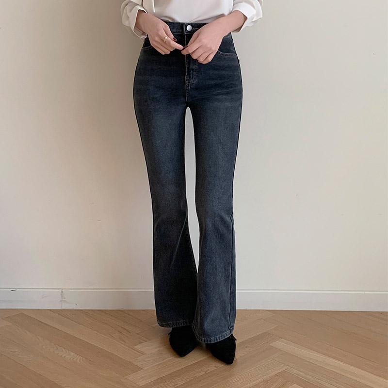 아뜨랑스 [💣빅 할인 블프 특가][기모안감/다리보정핏/기장선택/4사이즈] 티엘라 슬림 부츠컷 데님 팬츠 기모바지 부츠컷데님팬츠 하이웨스트바지 데이트룩,데일리룩,나들이룩,마실룩,여행룩,청바지 ps5001