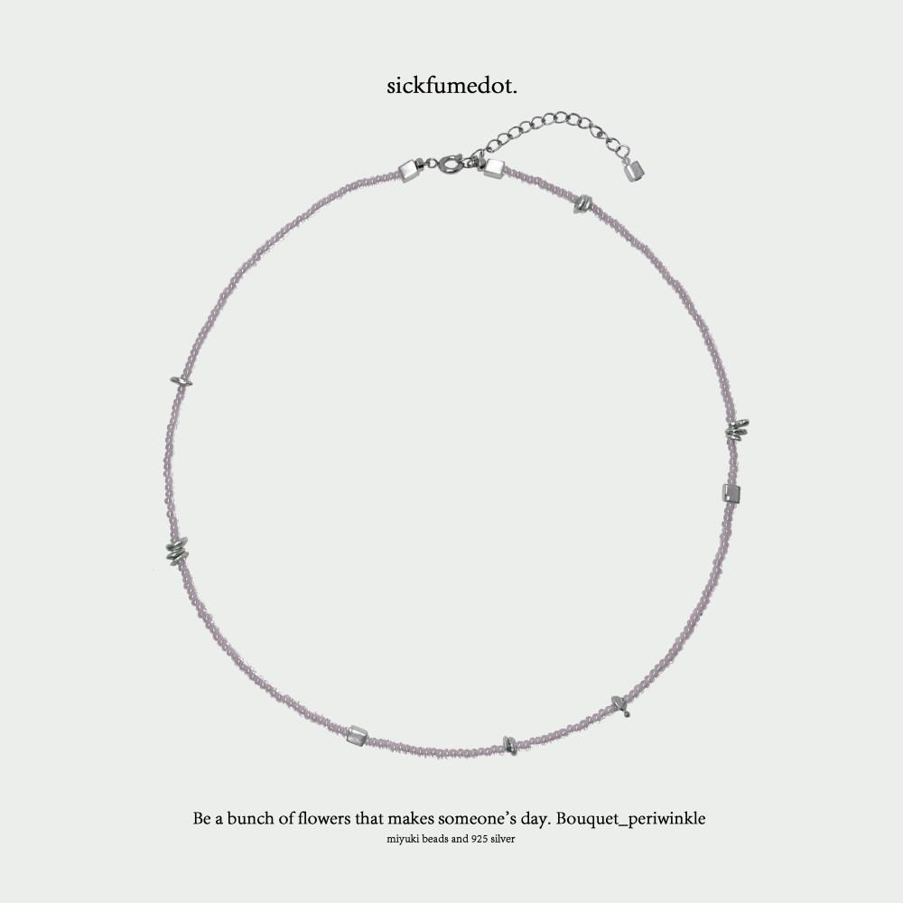 [식품닷] Bouquet_periwinkle Necklace