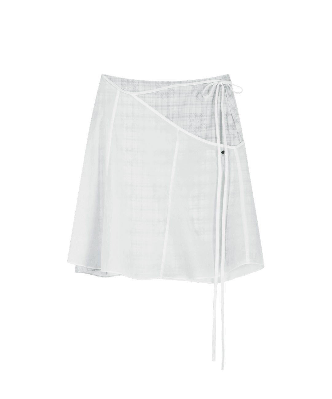 Layered Strap Flare Skirt / Off White