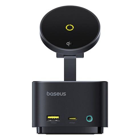 베이스어스 맥프로2 7in1 멀티허브 Qi2 15W 맥세이프 무선충전기 BS-OH122 - USB허브 | 쿠팡