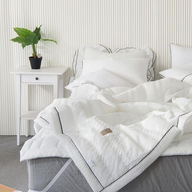 블랙파이핑 시원한 얇은 여름이불