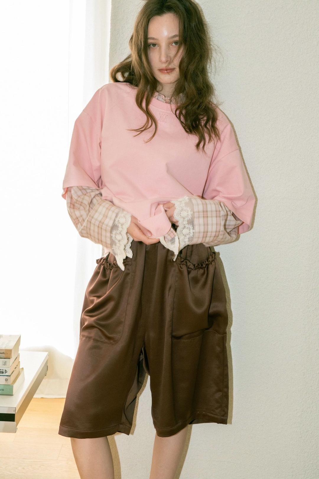 Big Pocket Bermuda Pants (Brown)