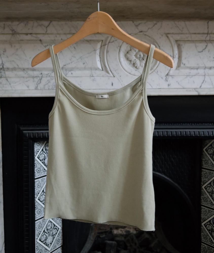 피스타치오 베이직 립 나시 / Pistachio Basic Rib Top