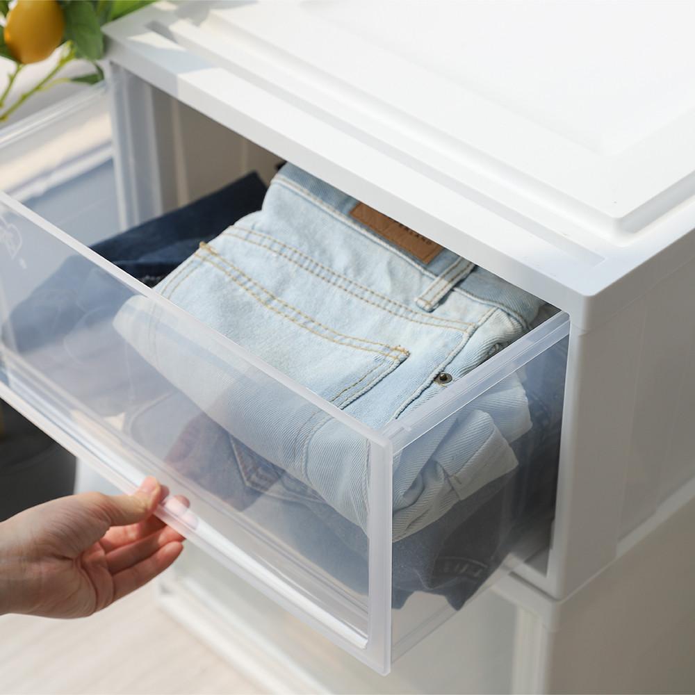 아이리스 리빙박스 플라스틱 옷장 수납 박스 정리함 BC-500