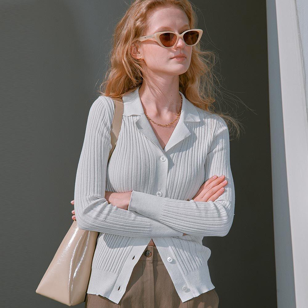 Open Collar Knit SK3XP320-11