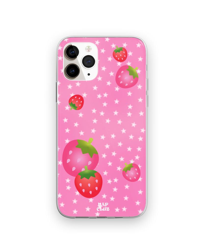 Strawberry case (Jelly hard) 딸기 젤하드 케이스 맥세이프 케이스 : nap club