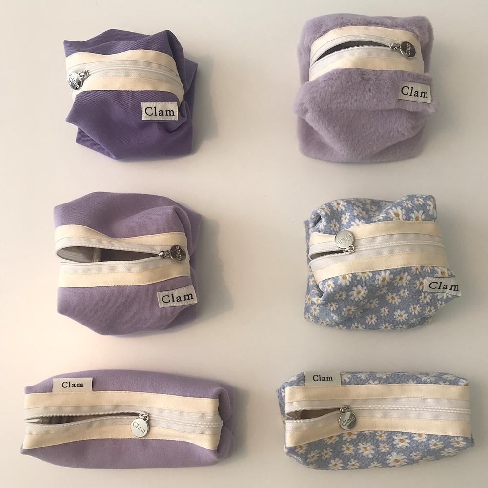 [29CM 단독] Clam Purple series Pouch & Pencilcase