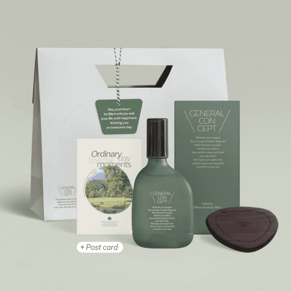 Calming Pillow Sanitizer Mist Gift Set + (Seasonal Postcard)