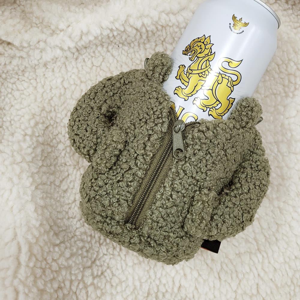 하우캔쿨러 플리스 뽀글이 캔홀더 맥주캔쿨러 맥주홀더 감성캠핑