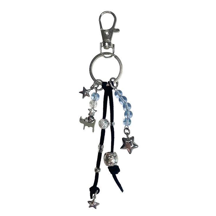 Star Cat Keyring_Black