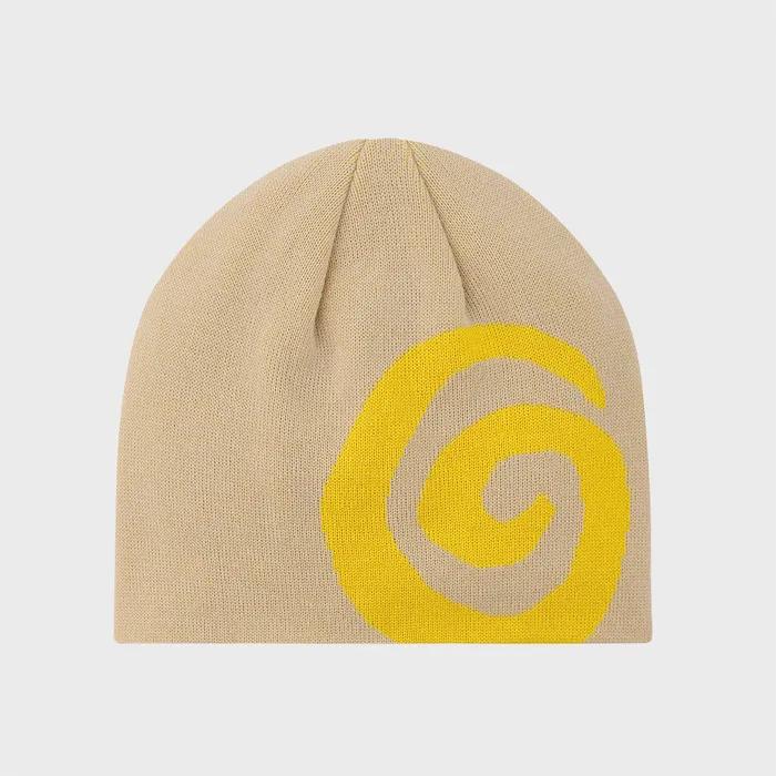 Merino Swirl Beanie (Citron)