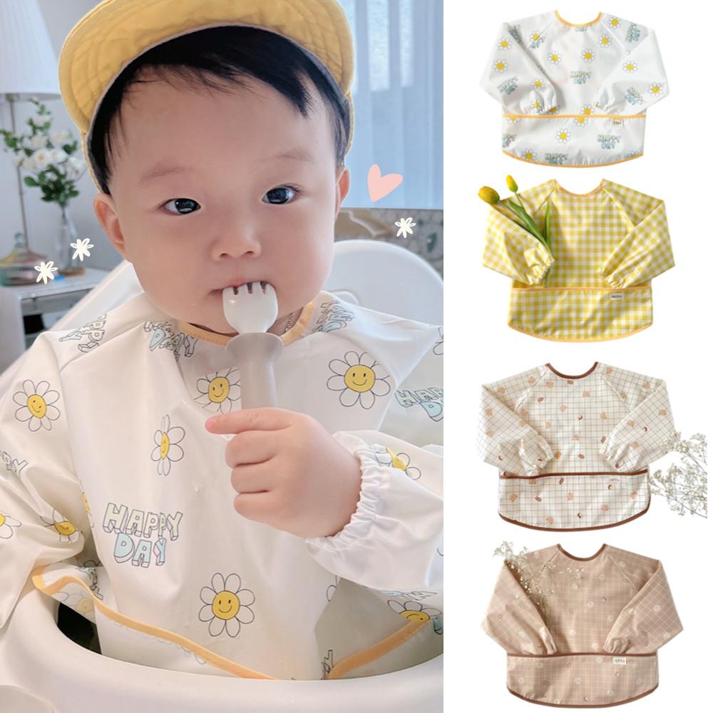 조이마미 네임텍 긴팔 방수 턱받이 자기주도 이유식 준비물