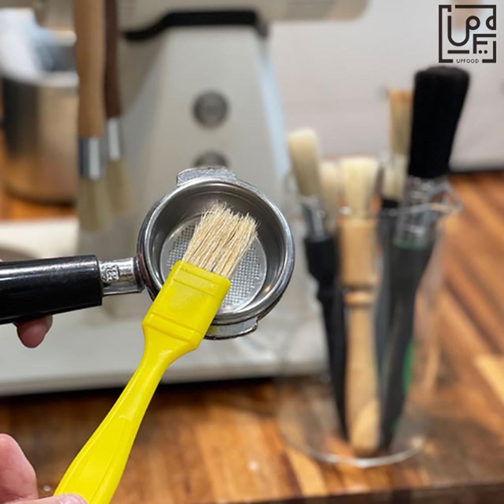 장커피 그라인더 청소솔 업푸드 커피 브러쉬 노랑