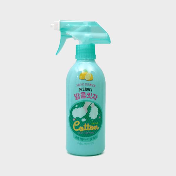 온더바디 발을 씻자 코튼 풋샴푸 레몬향 385ml