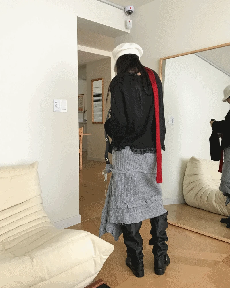 CAMELLIA KNIT UNBAL SK