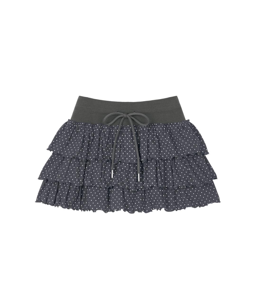 DOT CANCAN SKIRT - CHARCOAL