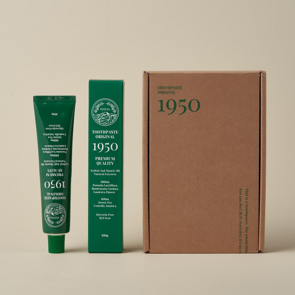1950 단품세트 제주 오리지널 그린 오가닉 치약 3개입