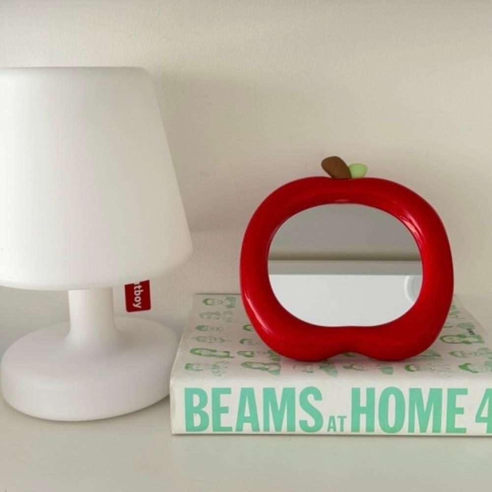 사과 탁상거울 인테리어소품 집들이선물 직장인 친구선물 데스크테리어 책상꾸미기