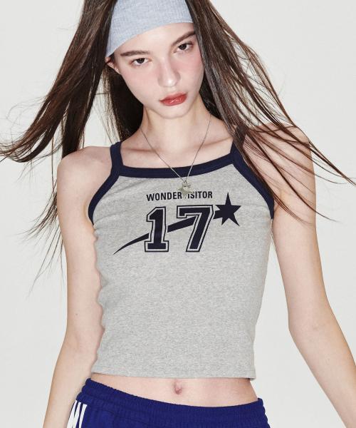 Super star Sleeveless [Melange grey]