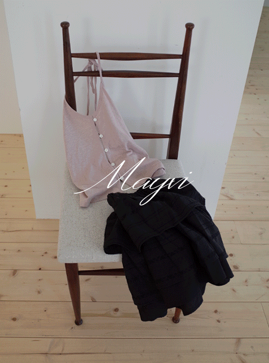 언더비 [프리어텀비🍂/Mayvi] Soar 버튼 홀터넥 나시 (5 color)