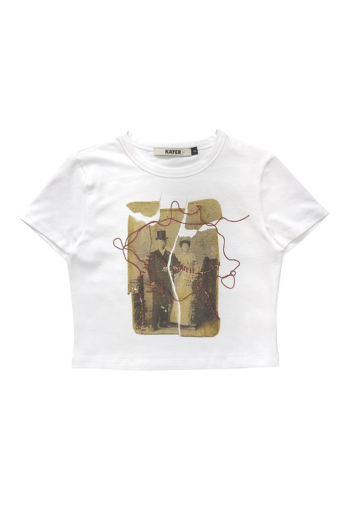 Broken Picture Tee  WHITE