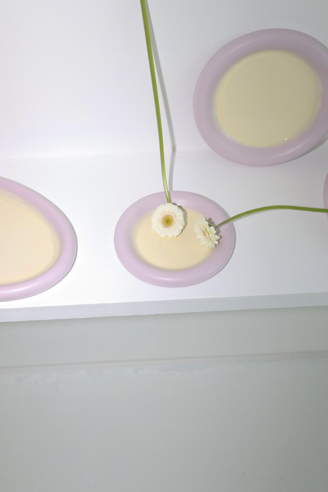 ring plate(violet/yellow)