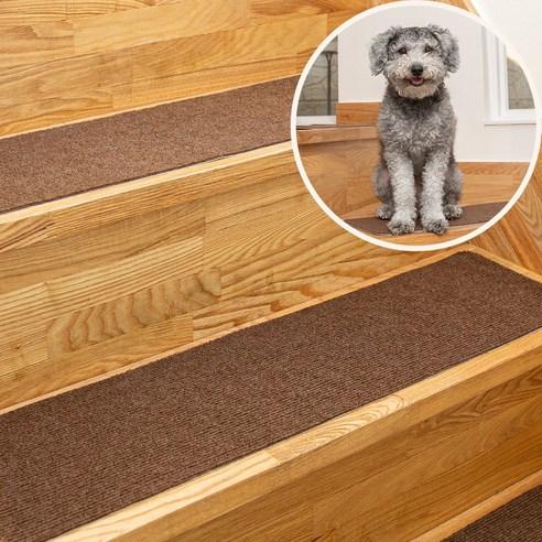 길그리 논슬립 미끄럼방지 계단 매트 5P(1세트) 브라운 - 카페트/발매트 | 쿠팡