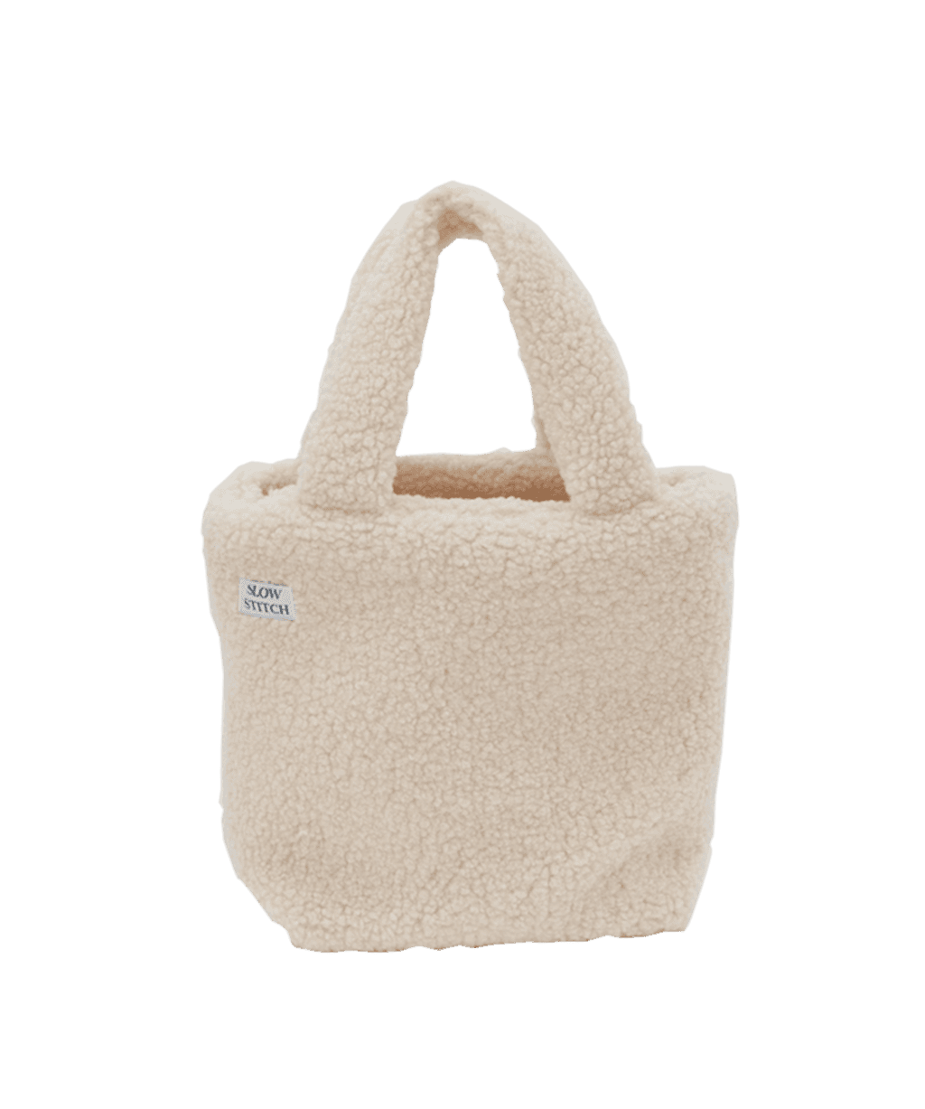 wool tote bag - ivory