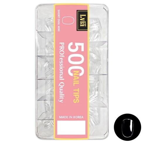 엘비아 숏오발미니 팁 10종 x 50p, 투명, 1세트 - 네일케어 | 쿠팡