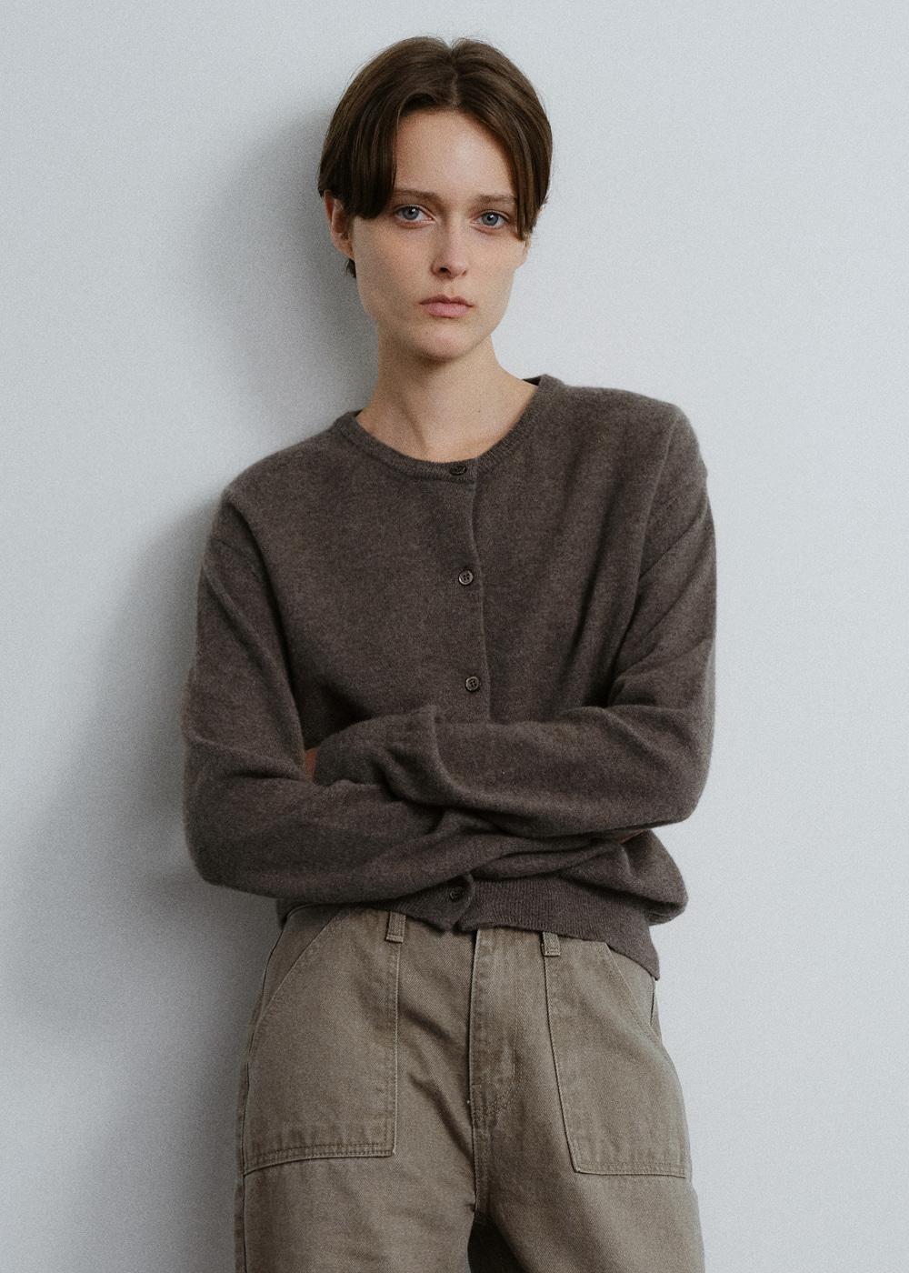 [2차] Basic wool cardigan (brown)
